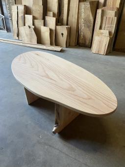 Salon table made of Douglas wood