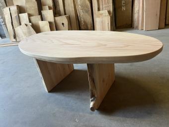 Salon table made of Douglas wood