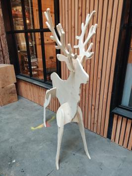 Hert , Rudolph reindeer.