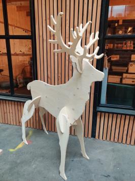 Hert , Rudolph reindeer.