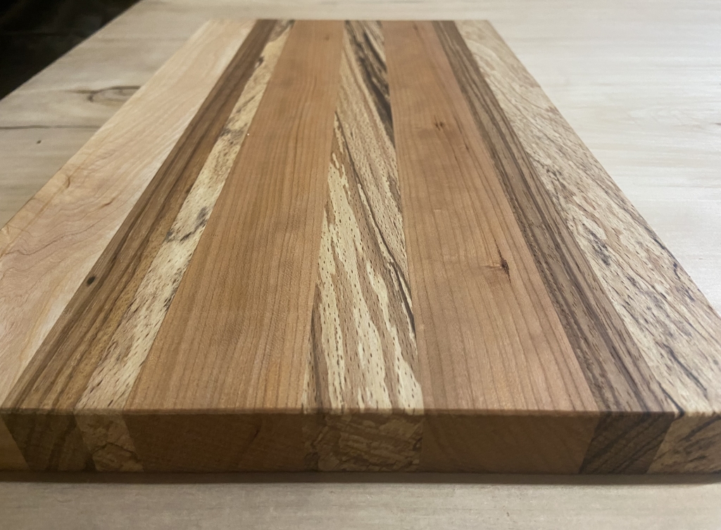 Snij/serveer/hapjes plank van peer beuken hout met slaap