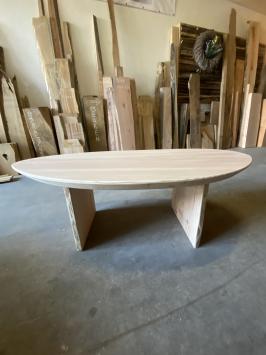 Salon table made of Douglas fir wood