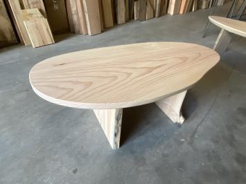 Salon table made of Douglas wood